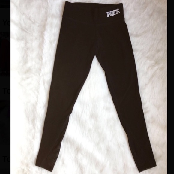 PINK Victoria's Secret Pants - Cotton VS Pink leggings with ankle mesh